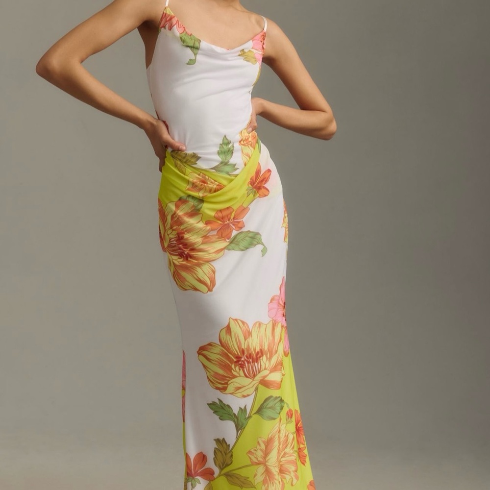 AFRM Floral Maxi Dress with Spaghetti Straps